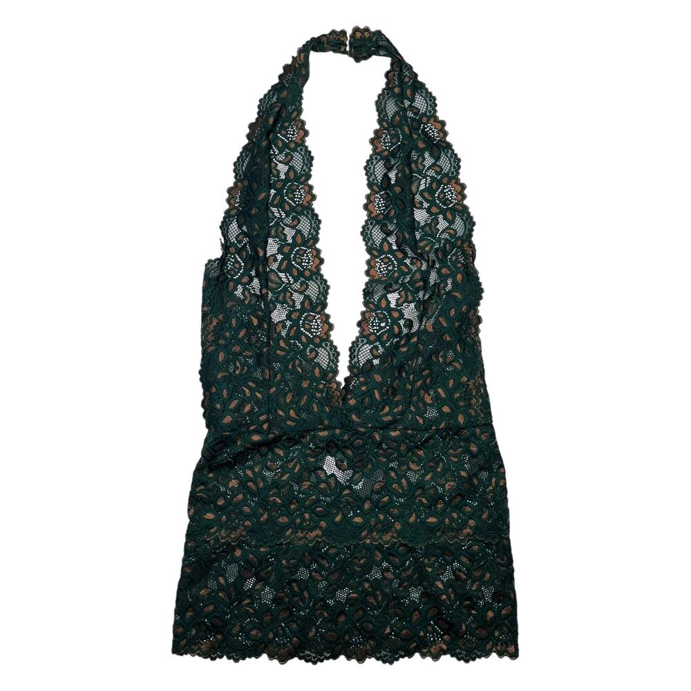 Frederick's of Hollywood Jessica Lace Chemise Pine Grove / Toast Size Small